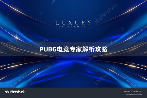 PUBG电竞专家解析攻略